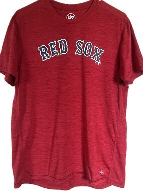 Boston Red Sox Red Short Sleeve Tee-47 Brand. Men’s size Medium. Baseball.